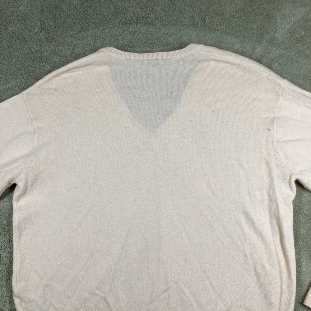 Zara 100% Wool Pullover Sweater Ivory Large/XL Holiday Quiet Lux Closet Staple - Picture 7 of 12